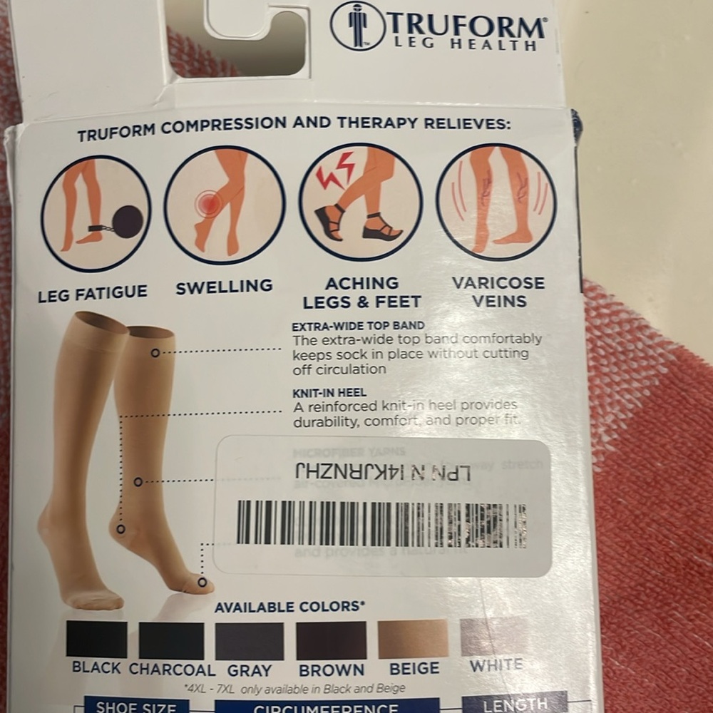 Beige Compression Socks - Picture 4 of 4